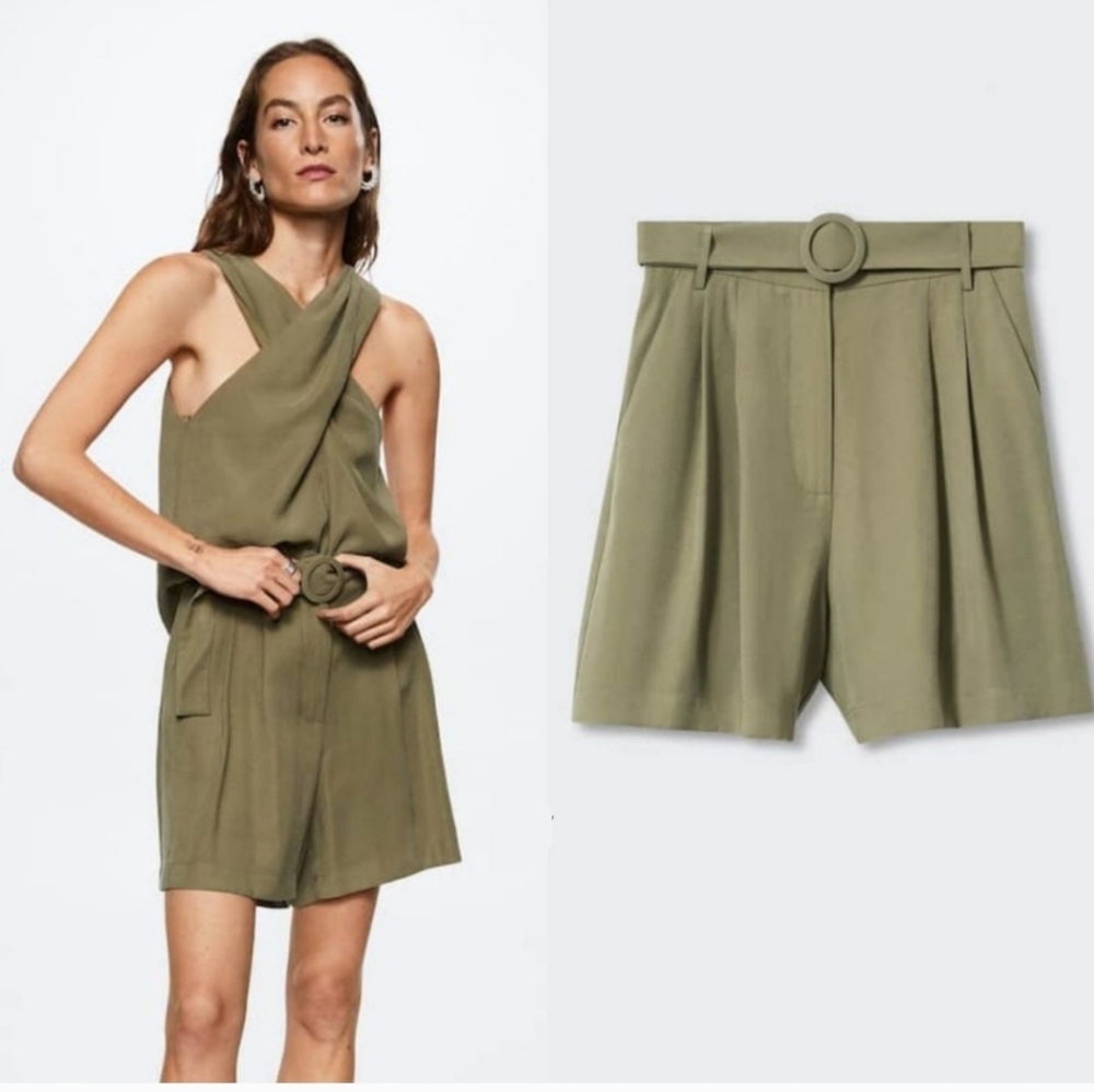 MANGO Flowy Shorts